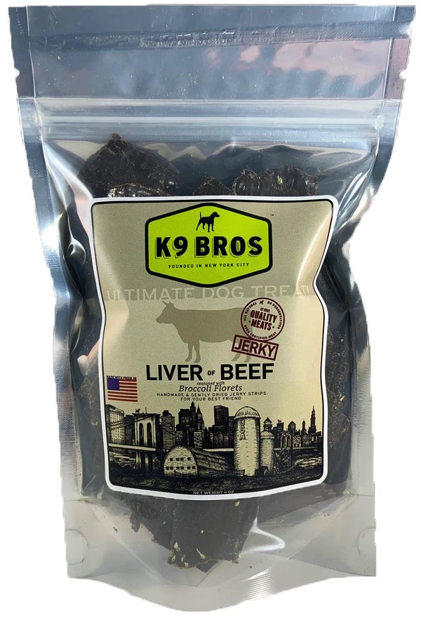 K9 Bros Dog Treat Jerky Liver of Beef