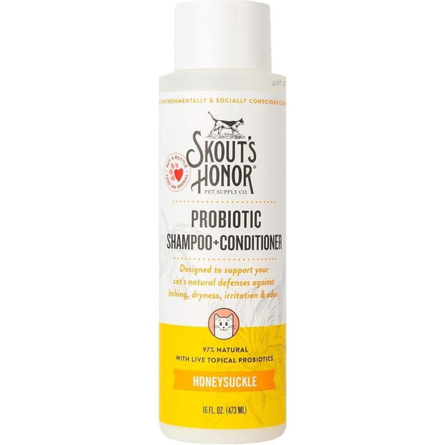 Skout's Honor Probiotic Cat Shampoo + Conditioner Honeysuckle