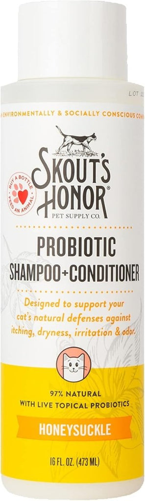 Skout's Honor Probiotic Cat Shampoo + Conditioner Honeysuckle