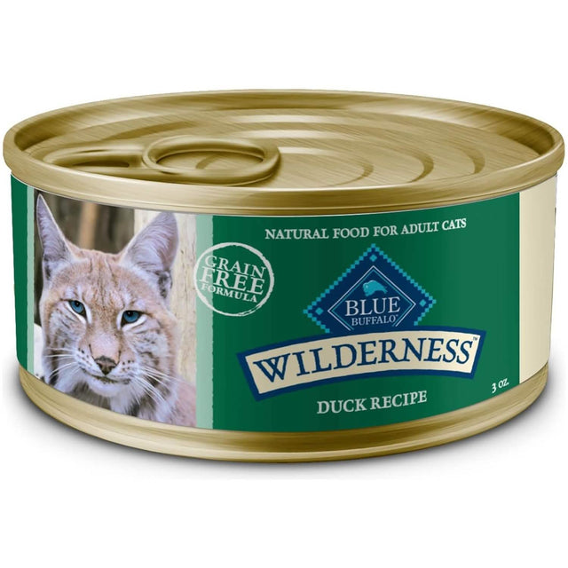 Blue Buffalo Wet Cat Food Wilderness Duck Recipe for Adult Cats