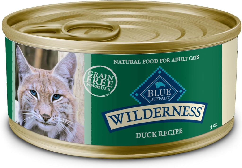 Blue Buffalo Wet Cat Food Wilderness Duck Recipe for Adult Cats