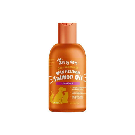 Zesty Paws Wild Alaskan Salmon Oil 8oz for Cats and Dogs