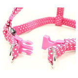 Dogo Pet Large Easy Click Dog Harness in Pink Polka Dots Pattern