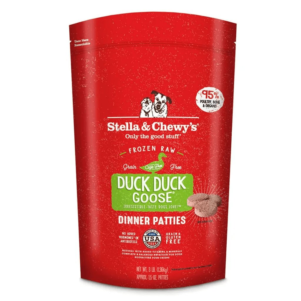 Stella & Chewy's Raw Frozen Dog Food Duck Duck Goose Dinner Patties