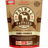 Primal Raw Frozen Dog Food Patties Lamb Formula