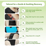 Suitical Recovery Suit for Dogs - Black