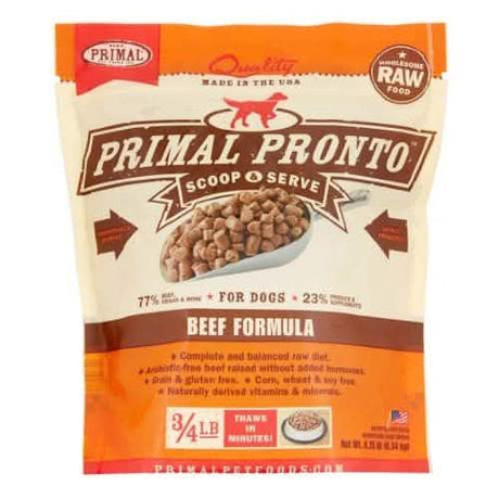 Primal D Frozen Raw Beef Pronto Formula 0.75lb