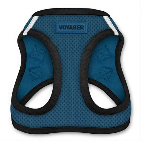 Voyager Dog Harnesses Step-In Air Blue with Black Trim XL for Dogs