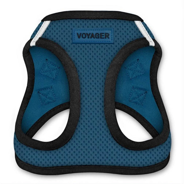 Voyager Dog Harnesses Step-In Air Blue with Black Trim S - Premium Dog Harness