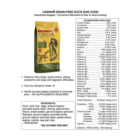 Carna4 Dry Dog Food Duck Formula