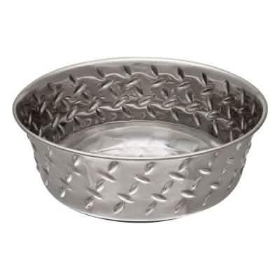 Loving Pets 1 quart Diamond Plated Bowl