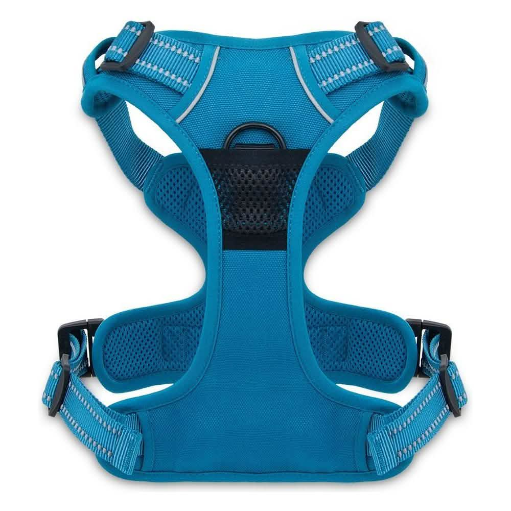 Voyager Dog Harnesses - Adjustable Dual Attachment Turquoise Dog Harness L