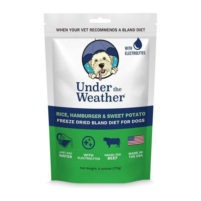 Under The Weather Digestive Care Freeze-Dried Bland Diet for Dogs Rice, Hamburger &amp; Sweet Potato