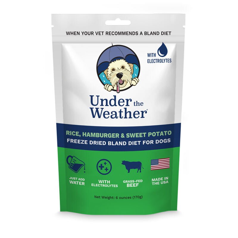 Under The Weather Digestive Care Freeze-Dried Bland Diet for Dogs Rice, Hamburger &amp; Sweet Potato