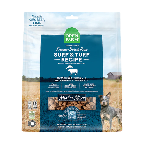 Open Farm Freeze-Dried Raw Dog Food Surf & Turf Recipe