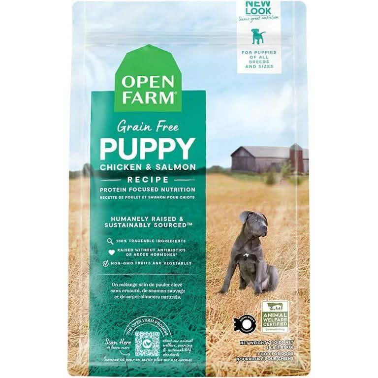 Open Farm Dry Dog Food Grain Free Puppy Recipe with Chicken &amp; Salmon