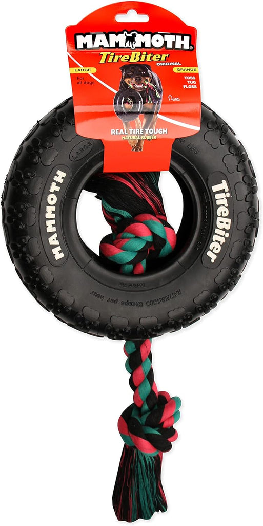 Mammoth Dog Toy TireBiter II with Rope