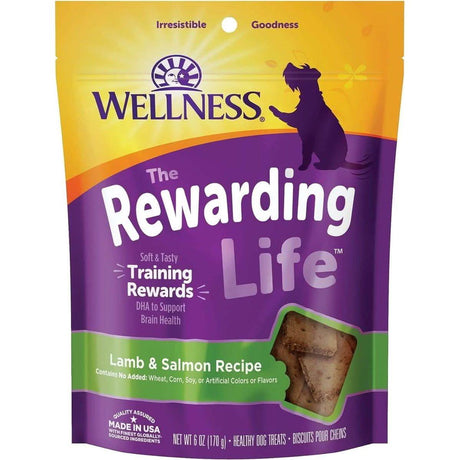 Wellness Dog Treat Soft & Chewy Rewarding Life Lamb & Salmon Recipe