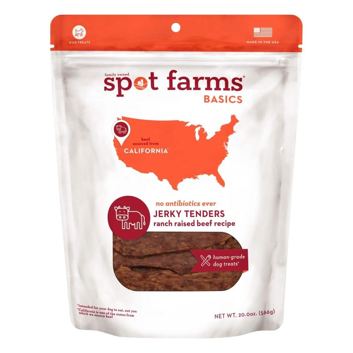 Spot Farms Dog Treat Basics Jerky Tenders Ranch Raised Beef Recipe