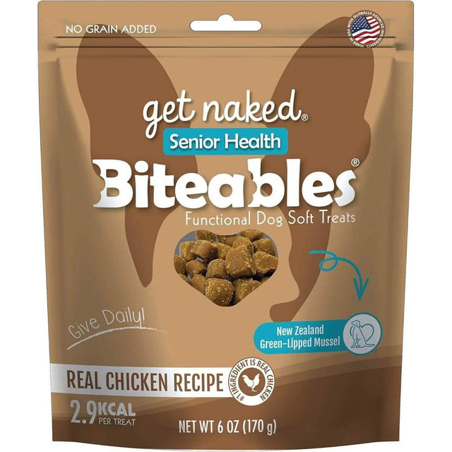 Get Naked Dog Treat Senior Health Biteables Real Chicken Recipe