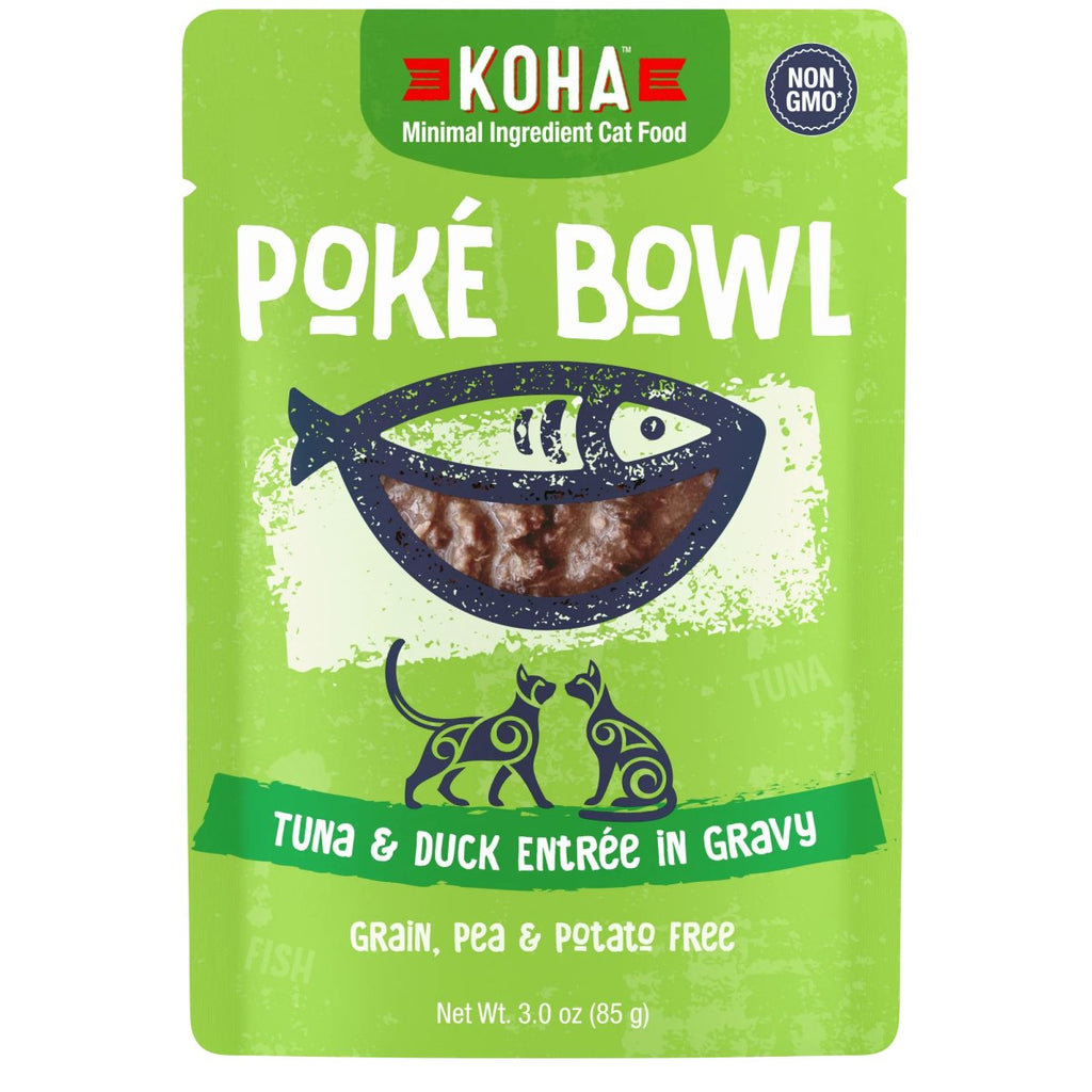 Koha Wet Cat Food Poké Bowl Tuna & Duck Entrée in Gravy