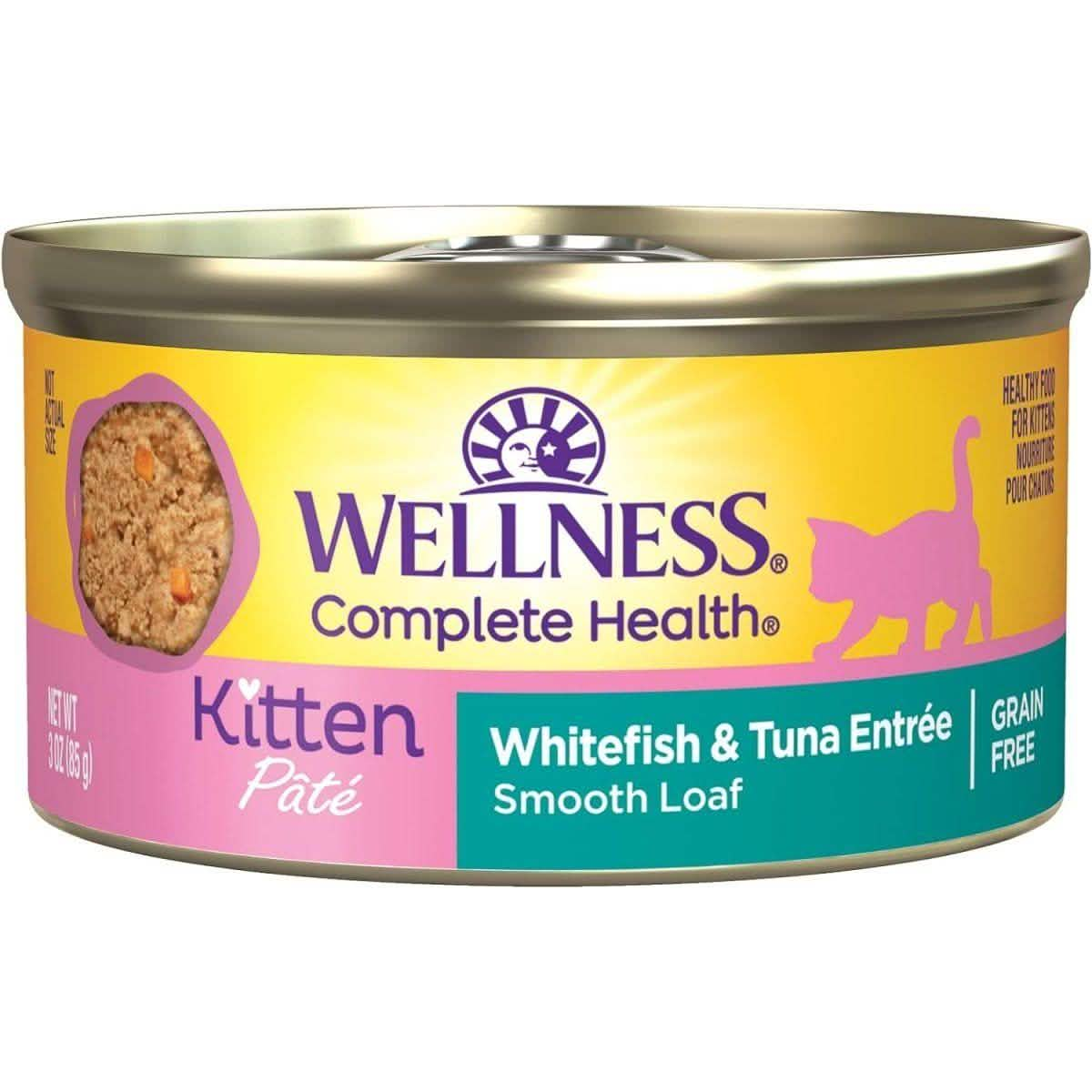 Wellness Wet Cat Food Complete Health Paté Kitten Whitefish & Tuna Entrée