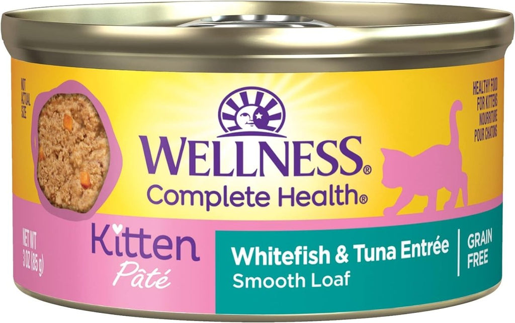 Wellness Wet Cat Food Complete Health Paté Kitten Whitefish & Tuna Entrée