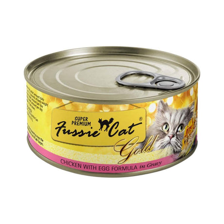 Fussie Cat Wet Cat Food Gold Chicken with Egg Formula in Gravy