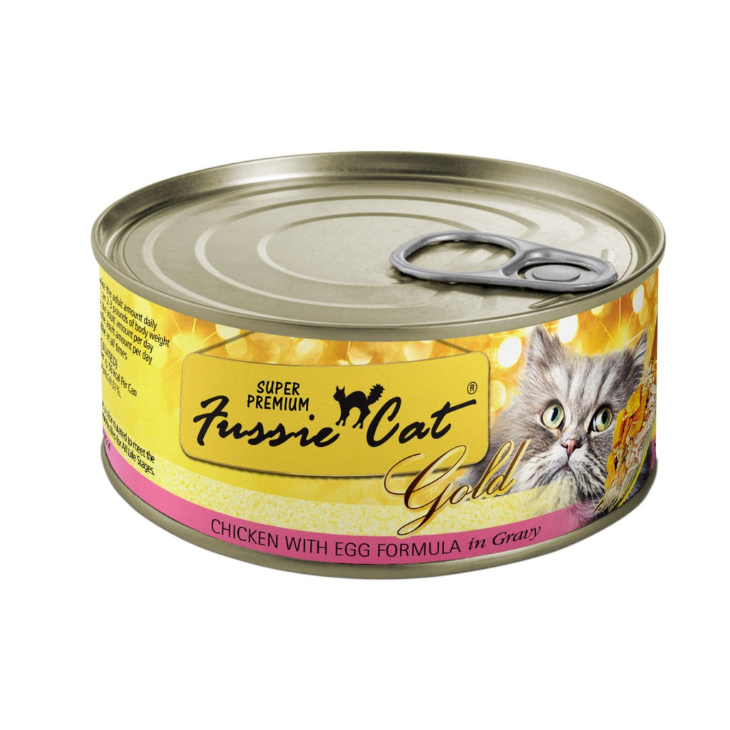 Fussie Cat Wet Cat Food Gold Chicken with Egg Formula in Gravy