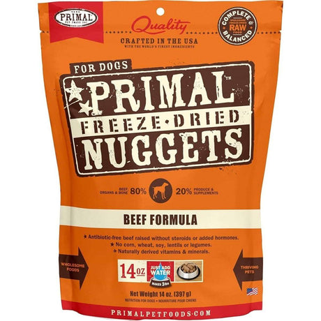 Primal Freeze-Dried Dog Food Nuggets Beef Formula