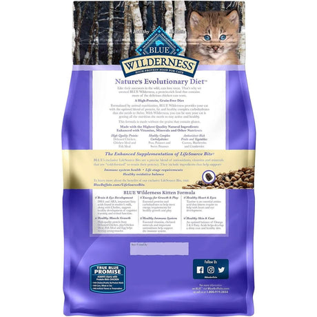 Blue Buffalo Dry Cat Food Wilderness Kitten Chicken