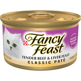 Fancy Feast Wet Cat Food Classic Paté Tender Beef & Liver Feast