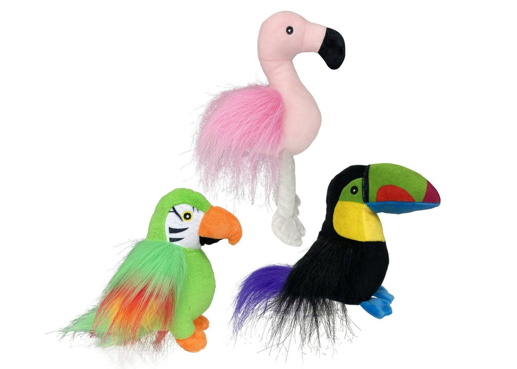 Multipet Dog Toy Margaritaville Tropical Birds - Assorted Colors