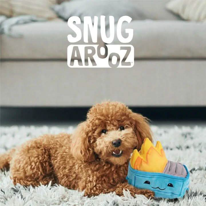 SnugArooz Dog Toy Dumpster Fire