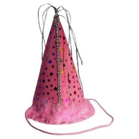 Charming Pet Large Pink Birthday Hat for Dogs