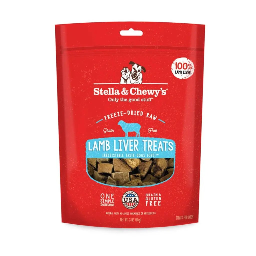 Stella &amp; Chewy's Dog Treat Freeze-Dried Raw Lamb Liver Treats