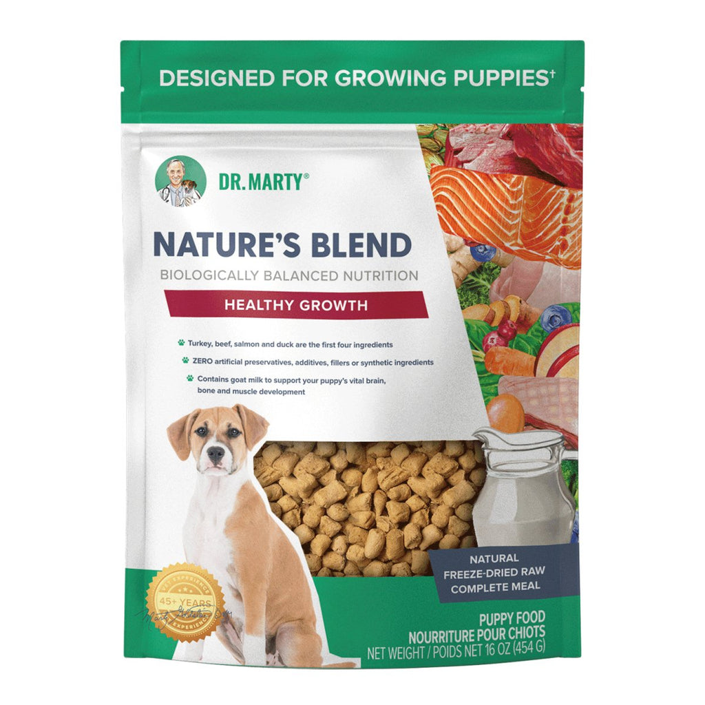 Dr. Marty Freeze-Dried Dog Food Nature's Blend Healthy Growth for Puppies