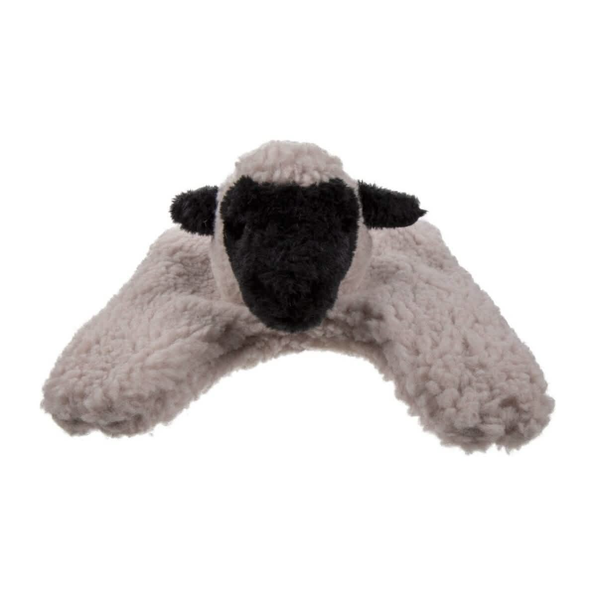 GoDog Dog Toy Barnyard Buddies Flattie Lamb