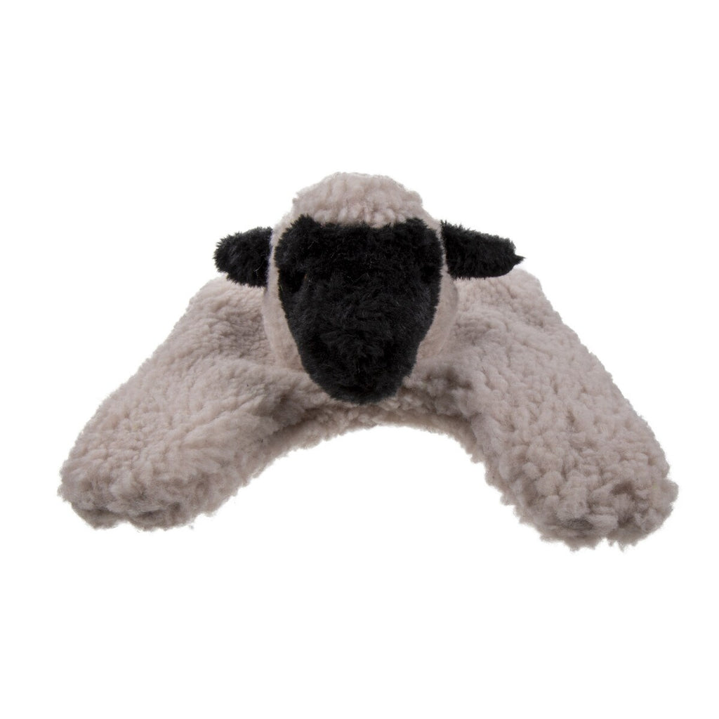 GoDog Dog Toy Barnyard Buddies Flattie Lamb