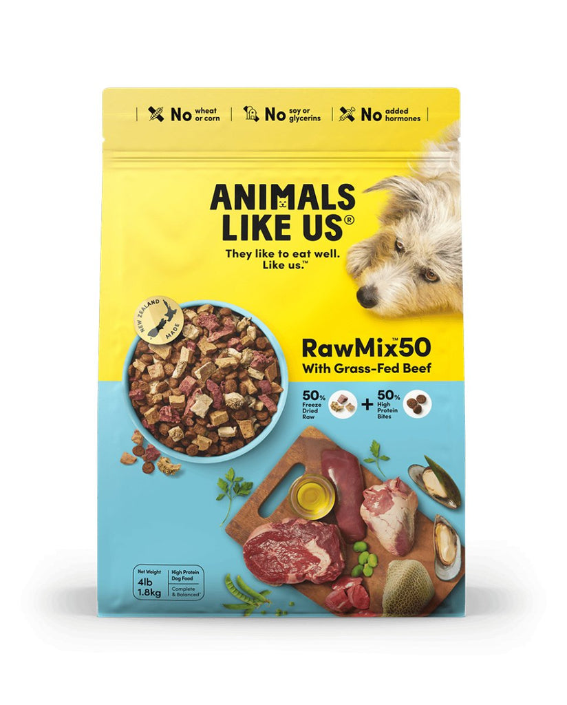 Animals Like Us Freeze-Dried Dog Food RawMix50 with Grass-Fed Beef