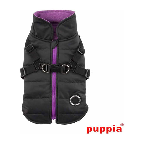 Puppia Small Black Mountaineer II Winter Vest for Dogs