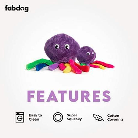 Fabdog Small Purple Octopus Faball - Dog Toy