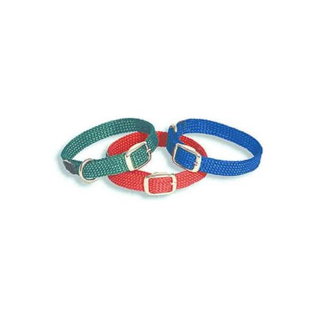 Mendota 12-Inch Green Double Braid Jr Dog Collar