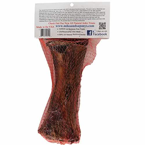 Mika & Sammy's Gourmet Pet Treats Smoked Beef Marrow Bone for Dogs - Available in Small, Medium & Large Sizes