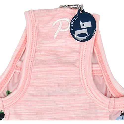 Puppia Medium Size Lady Beetle Dog Harness in Indian Pink