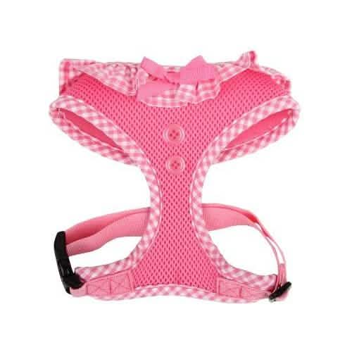 Puppia Over-the-Head Medium Size Vivien Harness A in Pink for Dogs