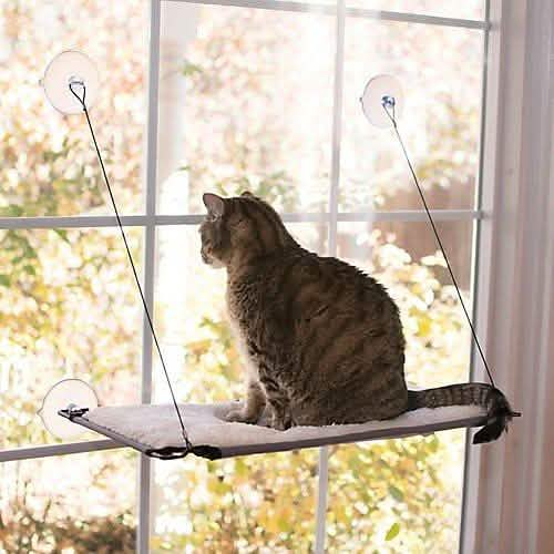 K&H Natural Window Lounger - 23 X 12 Inches Window Cat Bed