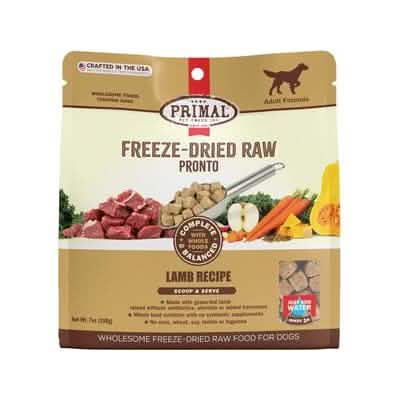 Primal Pet Foods Dog Pronto Freeze-Dried Lamb Flavor Dog Food, 7 Oz Pack