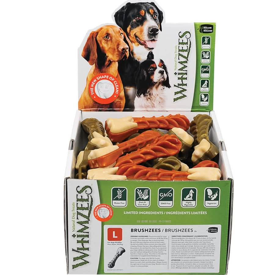 Whimzees Wellness Dog Treat Brushzees Dental Treat