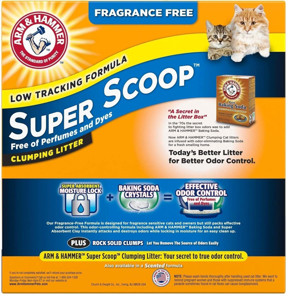 Arm & Hammer Cat Litter Super Scoop Clumping Fragrance Free